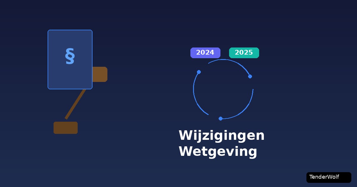 Modifications apportées à la législation relative aux marchés publics